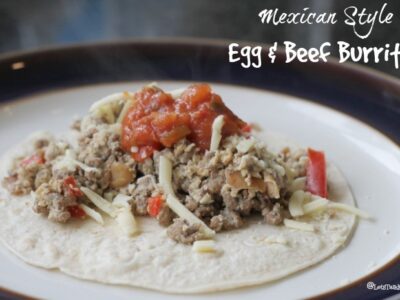 Mexican Style Egg & Beef Burritos Recipe