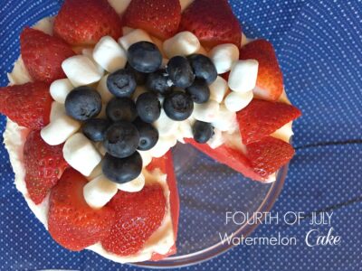 4th of July Watermelon Cake