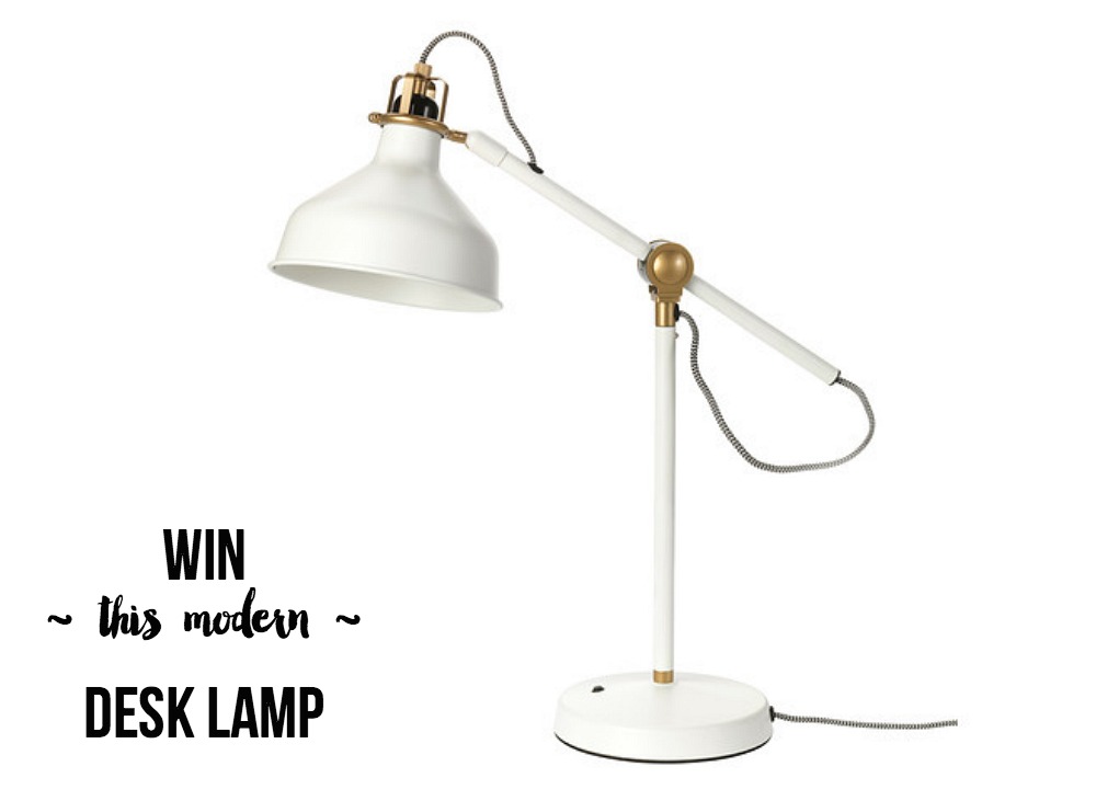 share with me blog hop and giveaway Ikea modern desk lamp 