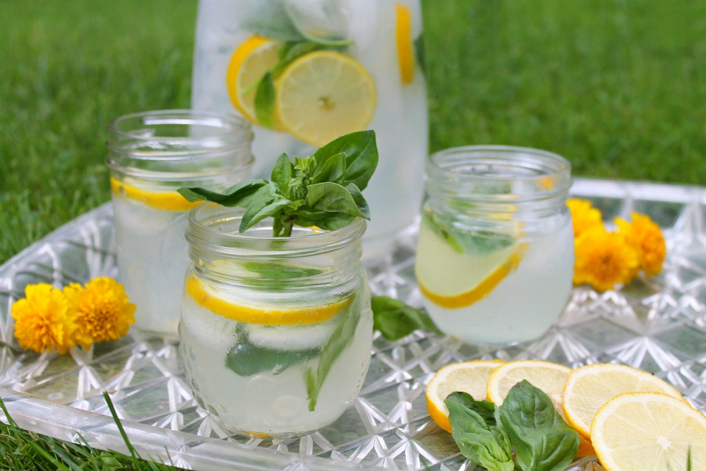 Gin Lemonade & Basil A Summer Cocktail recipe