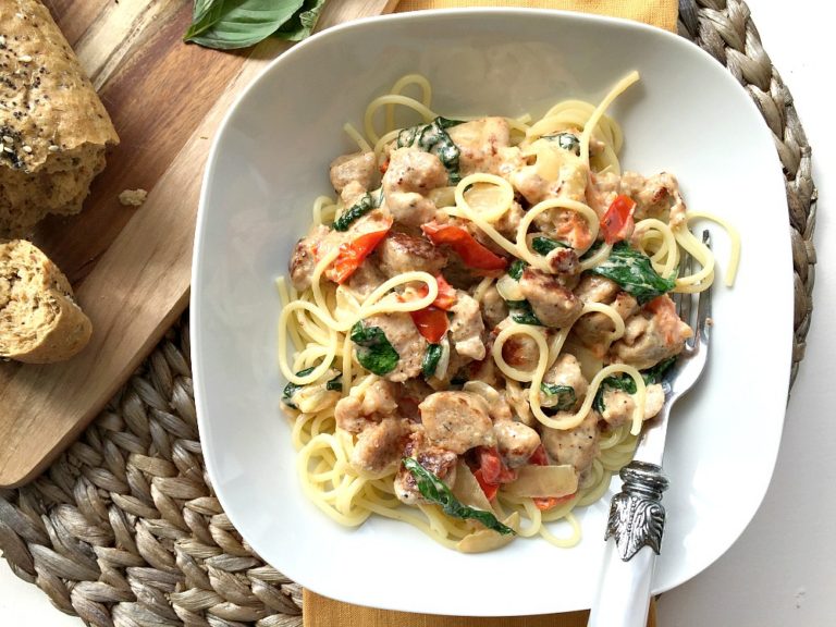 Sausage and Spinach Pasta