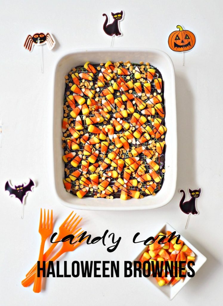 Candy Corn Halloween Brownies recipe easy