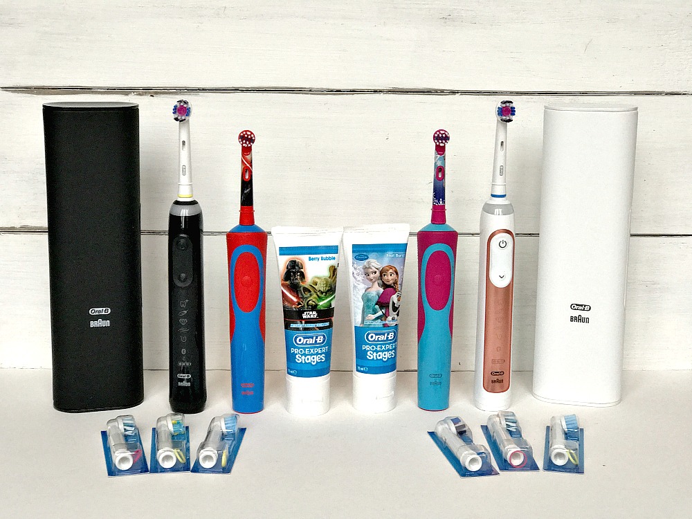 Family Oral B toothbrushes