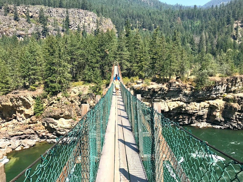 Kootenai Falls and Whitefish Montana weekend road trip America