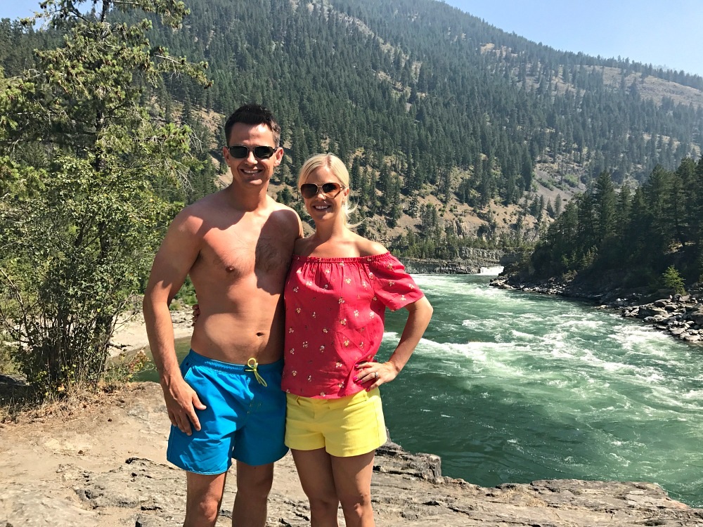 Kootenai Falls and Whitefish Montana weekend road trip America