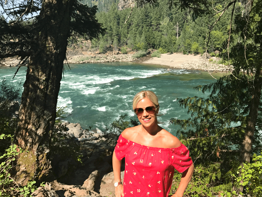 Kootenai Falls and Whitefish Montana weekend road trip America