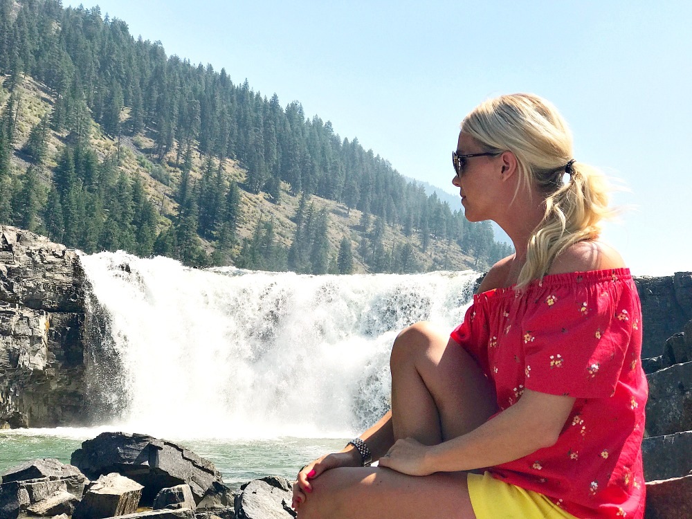 Kootenai Falls and Whitefish Montana weekend road trip America