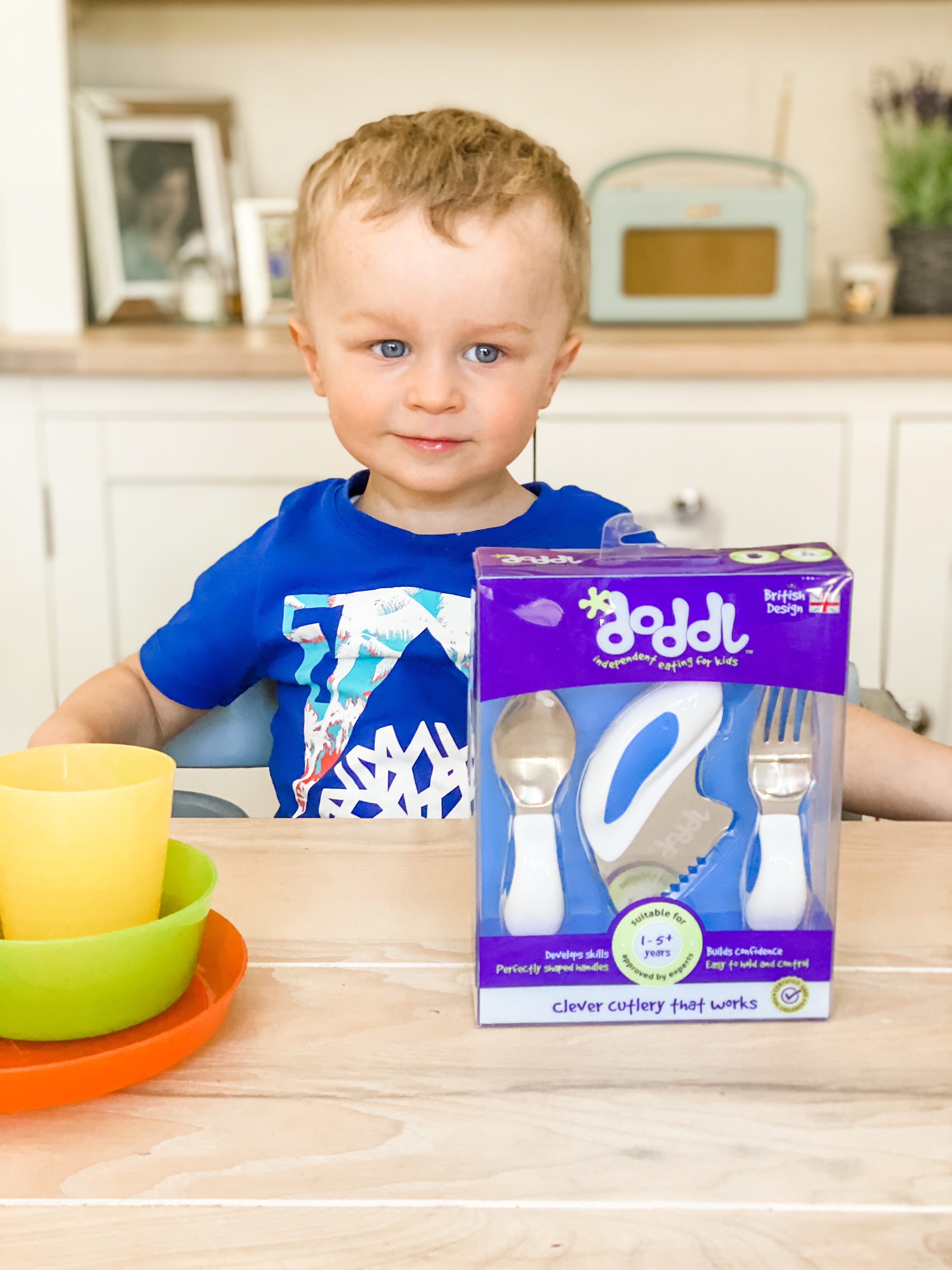 doddl toddler spoon, fork & knife utensil set
