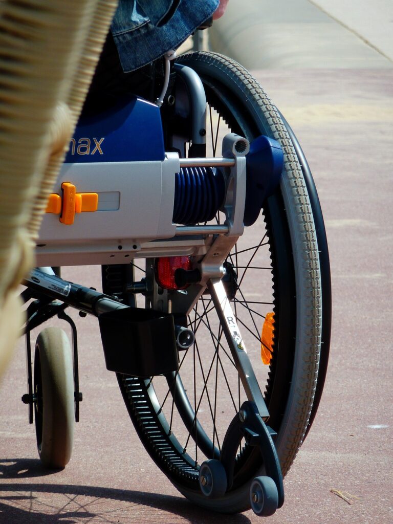 Ensure accessibility for a person in a wheelchair.